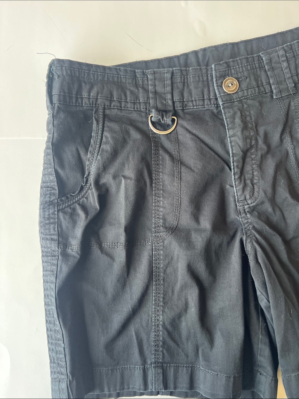 Style & Co. Black Cargo Shorts with D-Ring Accent - Picture 5 of 9